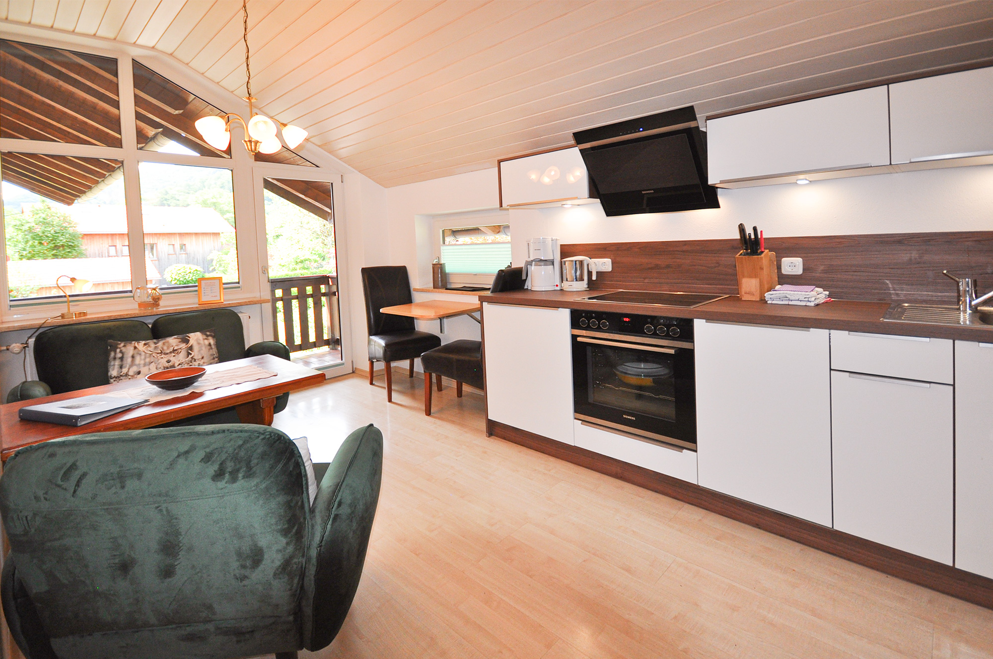 Mit Blick ins Grüne....